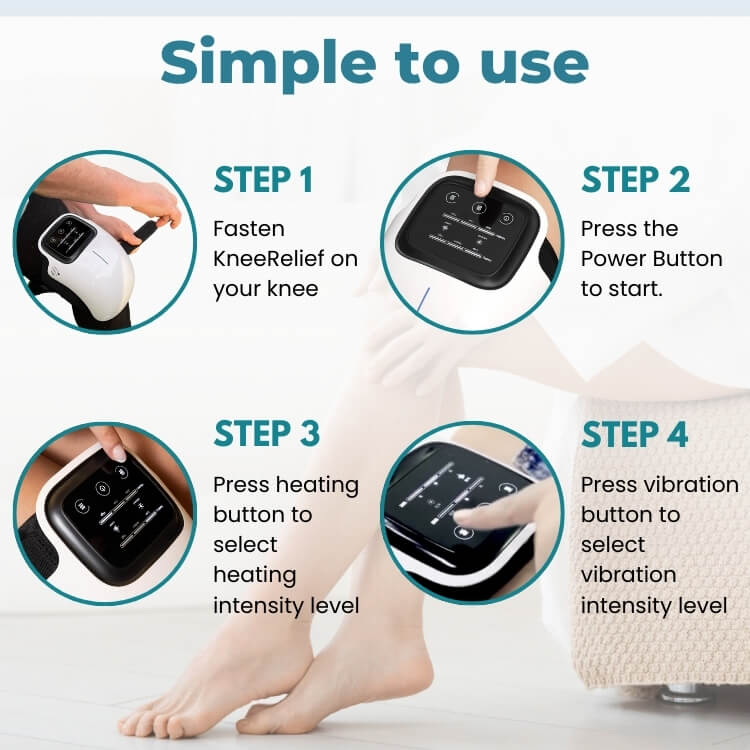 KneeRelief™ 3-in-1 Knee Massager